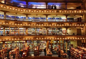 阿根廷首都打造全球顶级最奢华书店