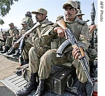 巴基斯坦北部边界的政府军