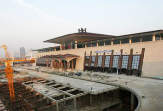 华中最大火车站将启用 造型酷似楚王宫