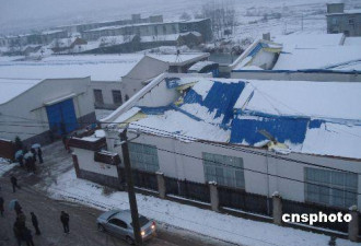 中国不少地区均降大雪 遭受暴雪灾害