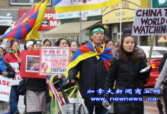 藏独游行：称奥运前示威一浪接一浪