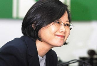 蔡英文当选台湾民进党首位女性党主席