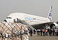 世界最大客机空客A380运送帐篷到成都