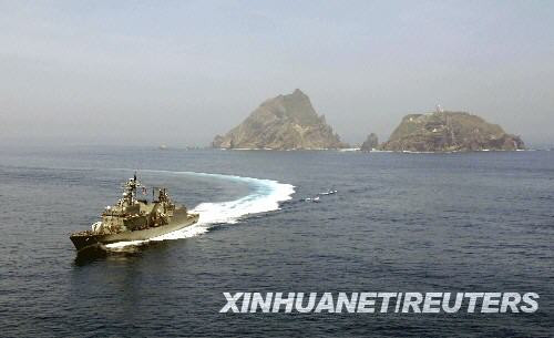 韩国在独岛周边举行大规模军事演习(图)