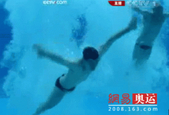 奥运花絮：跳水选手的泳裤竟被水流冲掉