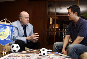 国际足联主席: 北京应申办2022年世界杯