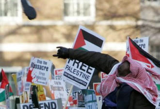 欧洲爆反以色列示威 千只鞋扔向英首相府