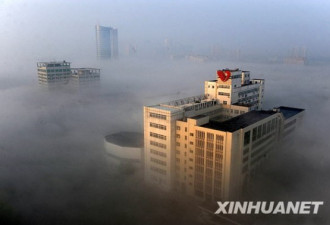 人间仙境：武汉东湖地区出现雾海奇观