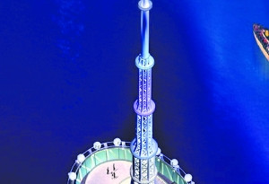广州新电视塔塔顶将建全球最高摩天轮