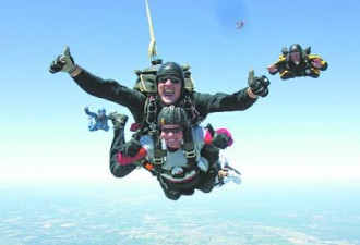 20小时跳伞103次 美国少校创世界纪录