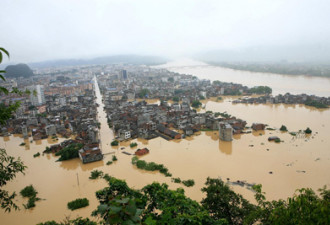 中国大陆暴雨洪水大难 超过千万人受灾