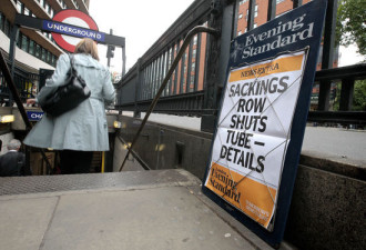 英国伦敦地铁员工罢工将影响数百万人