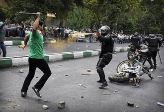 伊朗数千人抗议内贾德连任引严重骚乱