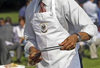 罕见：奥巴马父亲节亲自下厨做烧烤