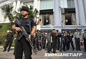太惨烈了：印尼酒店恐怖袭击现场图集