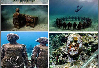 令人敬畏:世界上最震撼的海底雕塑群