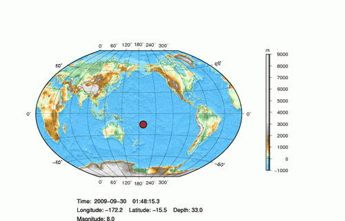 美属萨摩亚群岛8级强震引发海啸已致28人死亡