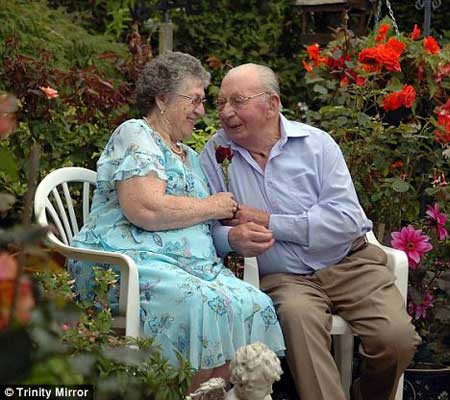 英国87岁老人60年来天天送妻子玫瑰花(组图)