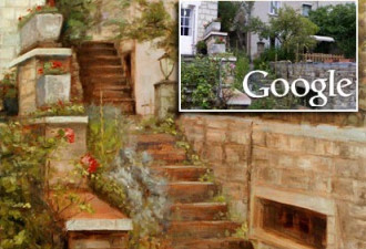 坐在家中画世界:Google 街景艺术家