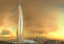 俄圣彼得堡将建403米高欧洲第一高楼