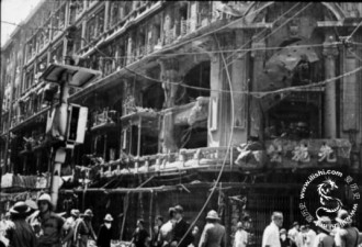 老照片:1937年淞沪会战中的死难民众