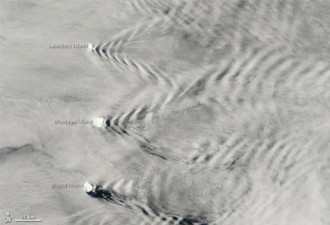 美宇航局卫星拍下海岛移动奇异景观