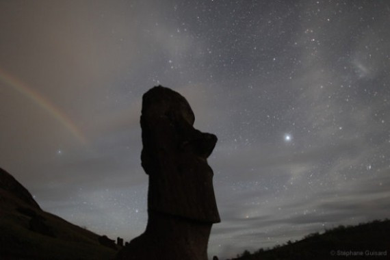 复活节岛的夜空