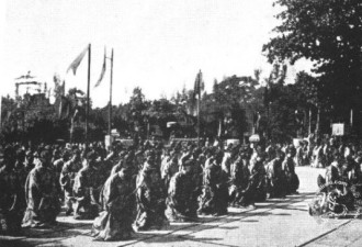 老照片:19世纪中期越南的王室仪仗