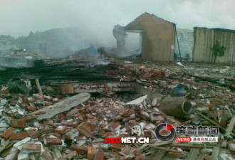 湖南一家鞭炮厂爆炸，3名消防员遇难