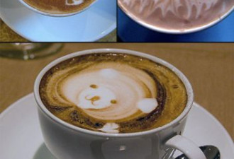 艺术创意无处不在:在咖啡上用奶沫作画