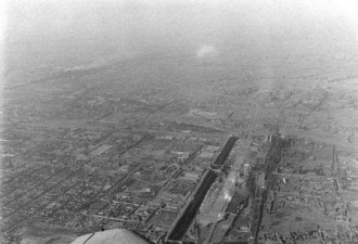 老照片：内战中被解放军围攻的太原城