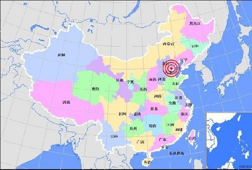 河北省唐山市18时51分发生4.1级地震