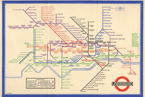 伦敦地铁交通图