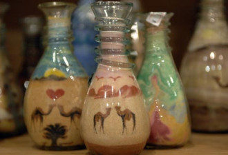奇妙的中东艺术：约旦神奇的瓶中沙画