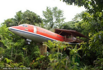哥斯达黎加一间旅馆有如飞机坠毁林间