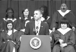 奥巴马演讲时身后学生打瞌睡走红网络