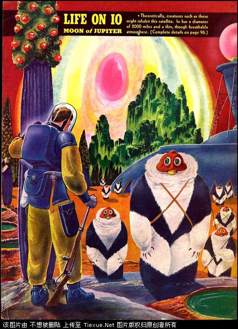 太阳系漫游指南：1940年美国人想象中的外星人！