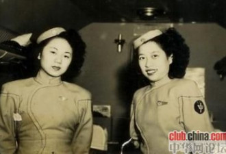 老照片：民国时期千里挑一的美丽空姐