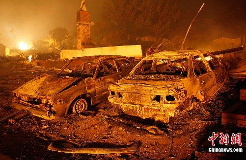 旧金山煤气管爆炸引大火 死亡人数升至6人(图)