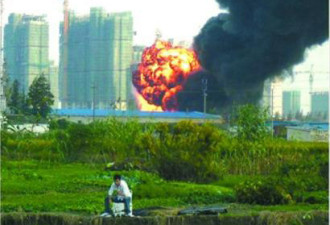 上海“淡定哥”：百米爆炸仍专注垂钓