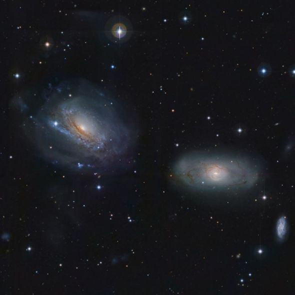 NGC 3169星系和NGC 3166星系