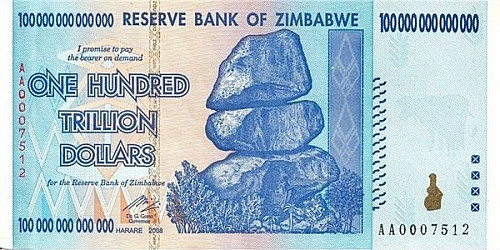 津巴布韦的钞票上印了足足有14个零 让人心醉神迷(多图)