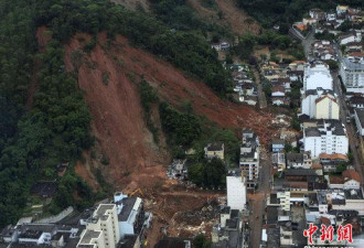 巴西里约热内卢洪灾泥石流506人丧生