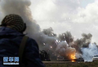 卡扎菲总部差点被击中 欧美空袭升级