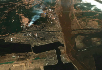 惊心！日本地震海啸前后卫星图片对比