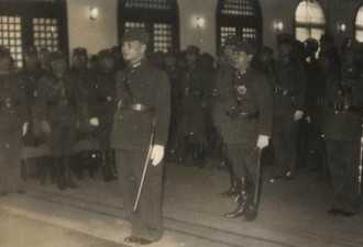 老照片：汪精卫在伪政权时期的戎装照
