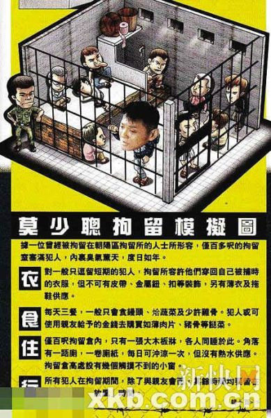 莫少聪拘留所度日如年
