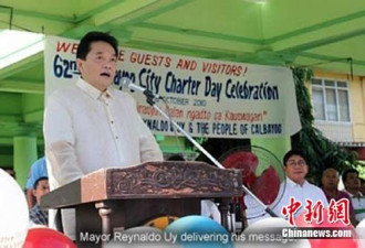 菲律宾华裔市长遭枪击 枪手身份未确定