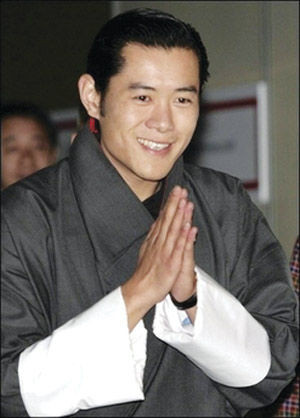 资料图：不丹国王旺楚克五世
