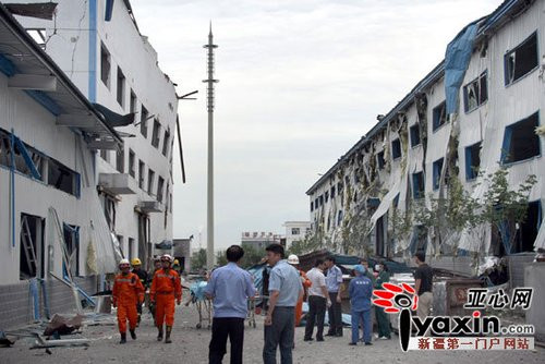 乌鲁木齐高新区一厂房爆炸造成多人伤亡(图)